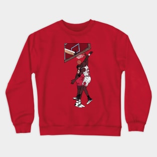 Michael Jordan Dunk on Dikembe Mutombo Crewneck Sweatshirt